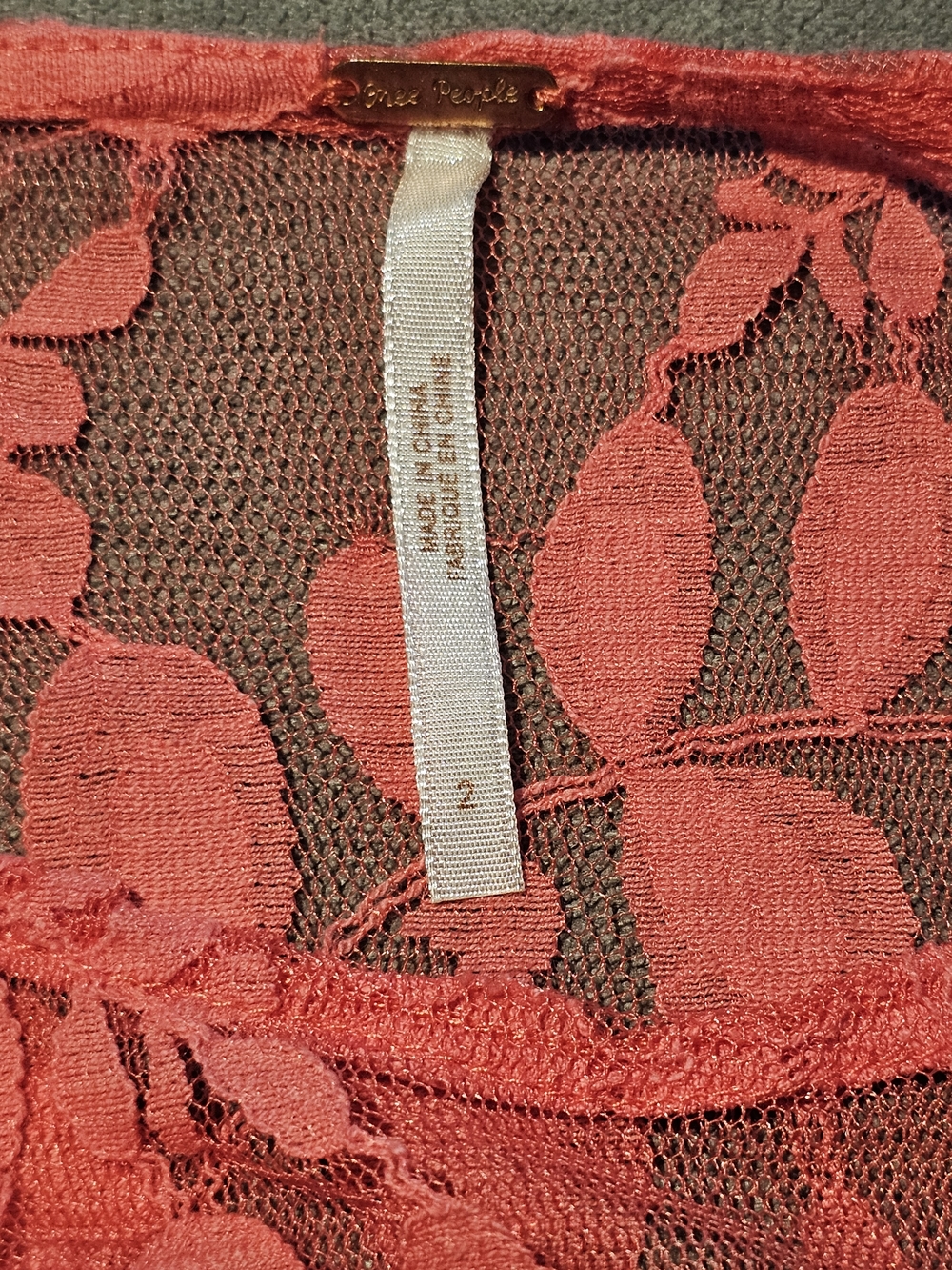Free People Pink On Pink Mini Floral Mesh Lace Dress 3/4 Sleeve Size 2 Fairycore - Picture 7 of 12